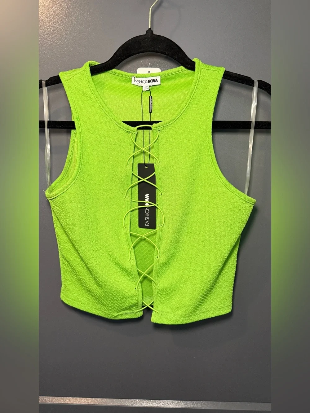 Fashion Nova Neon Green Matching Set